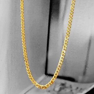 14k Gold Plated Cuban Link Chain Necklace - 24"